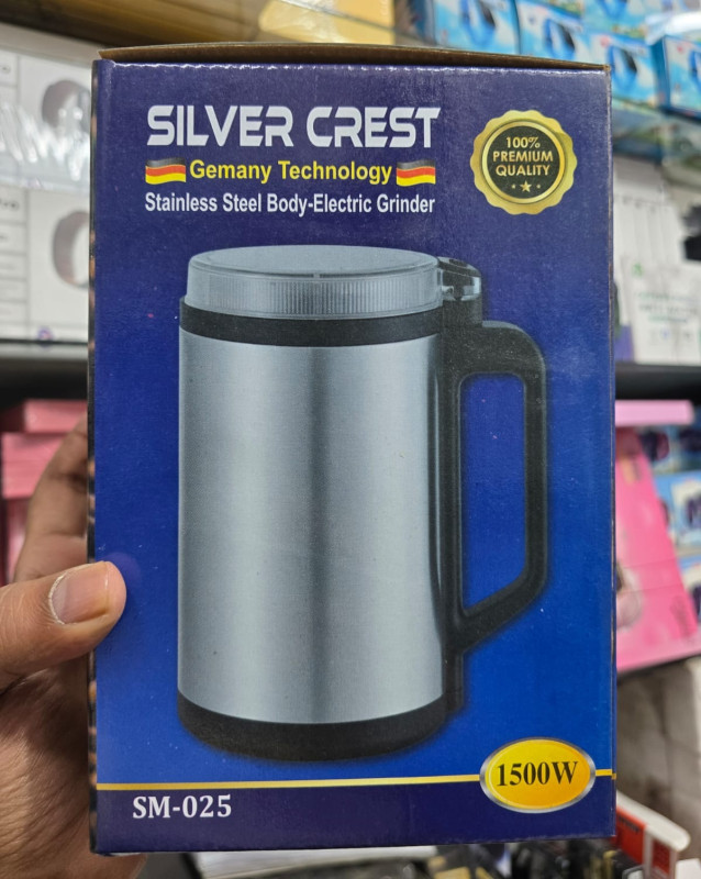 Silver Crest Stainless Steel Electric Mini Grinder 1850W | SM-025 Coffee & Spice Grinder