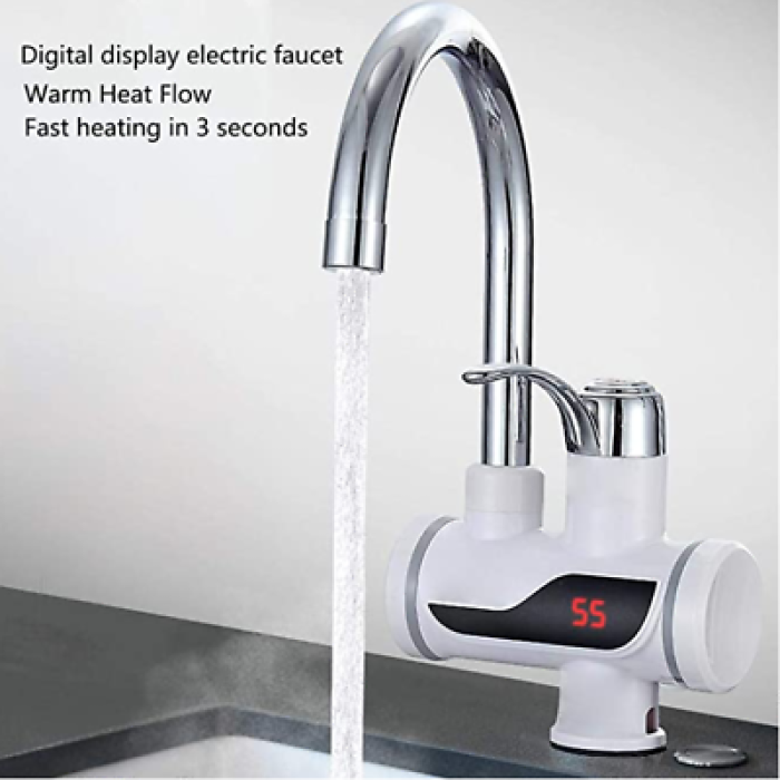 Instant Hot Water Tap with Digital Display | Smart Tankless Water Heater Tap