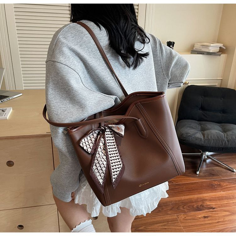 Premium PU Leather Tote Bag – Large Capacity Women’s Handbag | Stylish Shoulder Bag