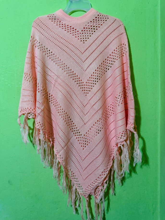 Knitted Poncho Shawl