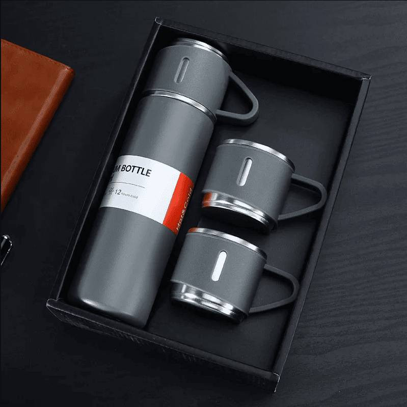 Stainless Steel Vacuum Flask – Keeps Drinks Hot & Cold