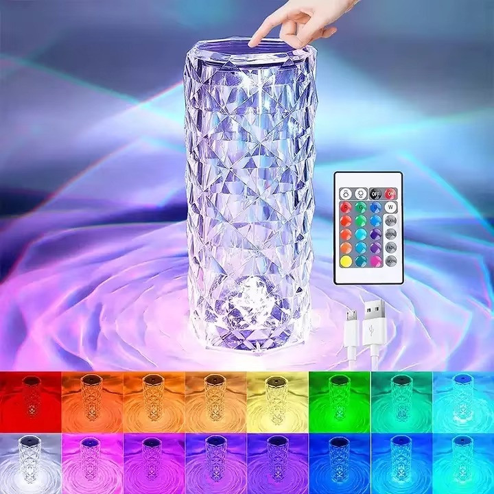 Crystal Rose Diamond Table Lamp – Premium Decorative Light