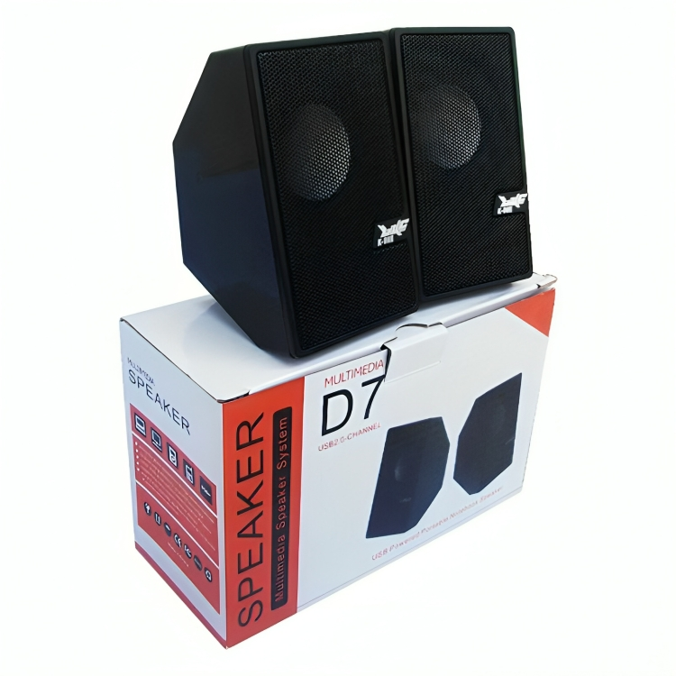 D7 Mini Multimedia Speaker – Wired USB 2.0
