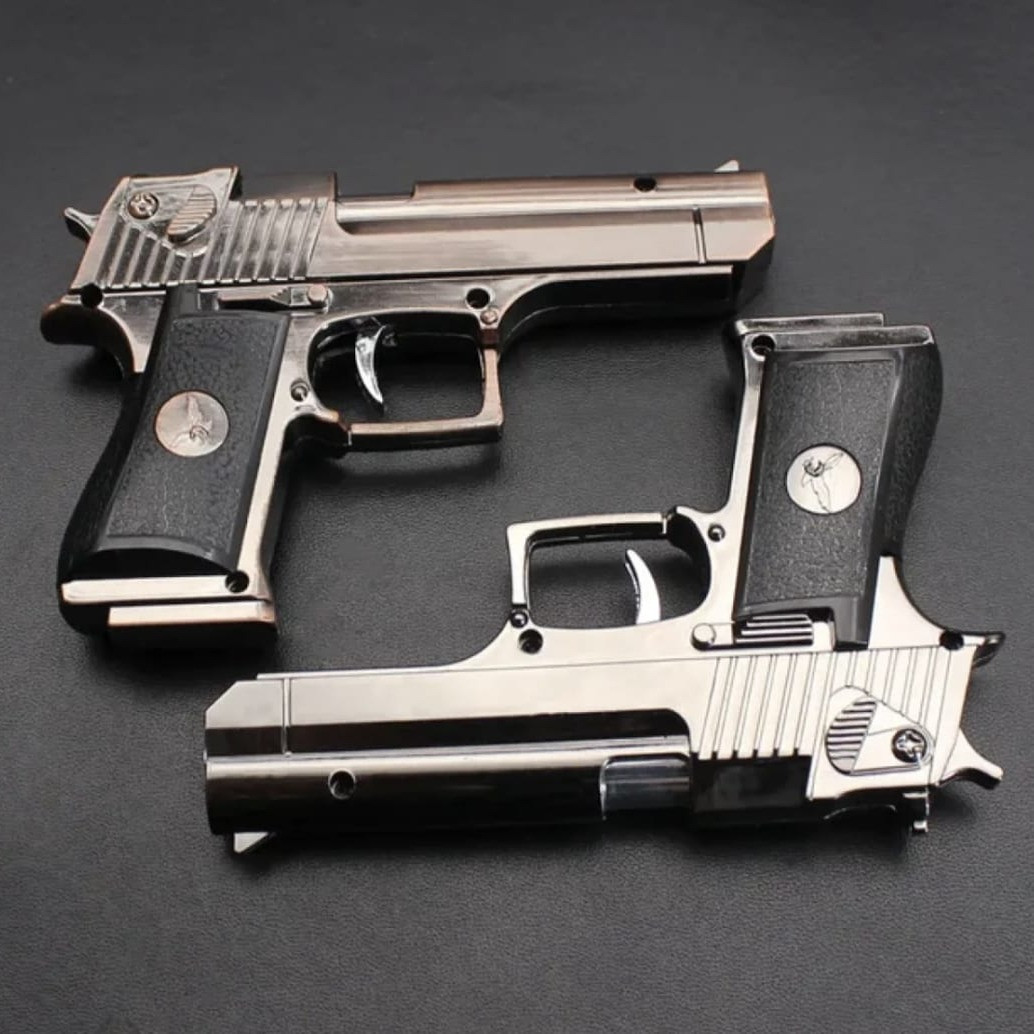 Metal Body Desert Eagle Butane Windproof Gas Lighter – Refillable & Stylish
